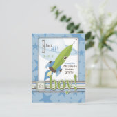 Spaceship Baby shower Invitation Kaart (Staand voorkant)