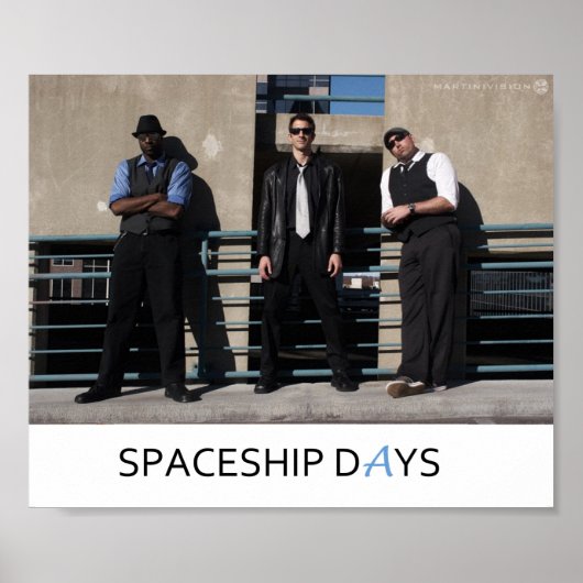 Spaceship Days Afbeelding Poster (Voorkant)