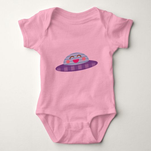 Spaceship Flying Saucer Kawaii Romper (Voorkant)
