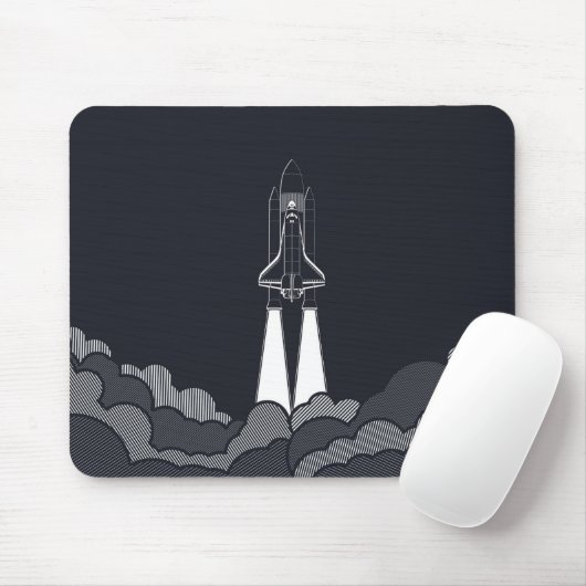 Spaceship Mousepad Muismat (Met muis)