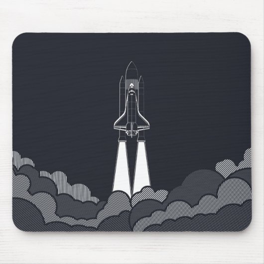 Spaceship Mousepad Muismat (Voorkant)