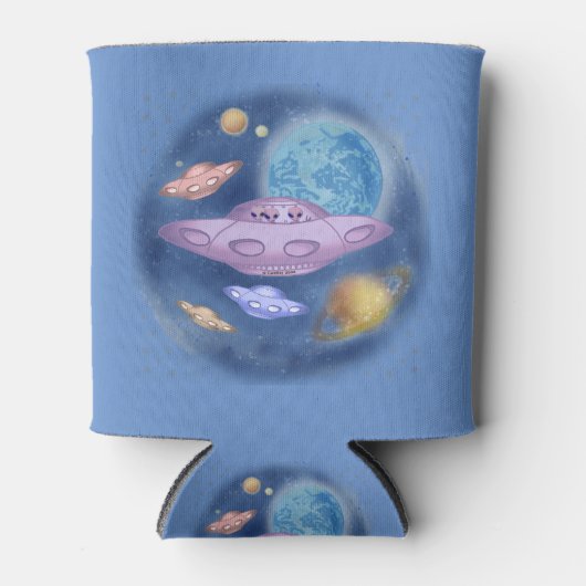 Spaceship Roadtrip Koelbox Blikjeskoeler (Voorkant)