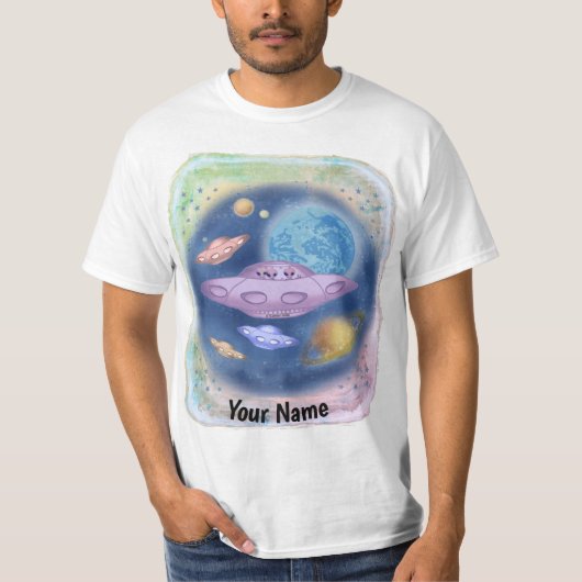 Spaceship Roadtrip T-Shirt (Voorkant)