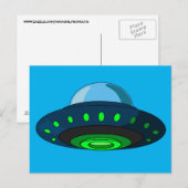 SPACESHIP UFO ART-Briefkaarten Briefkaart (Voorkant / Achterkant)