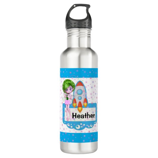 Spaceship Water Fles (Voorkant)