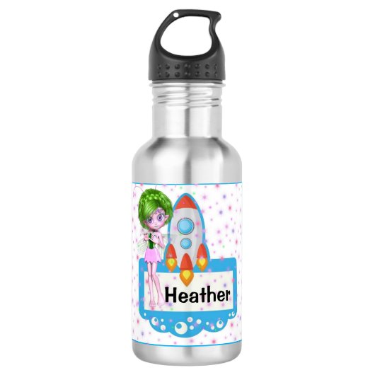 Spaceship Water Fles (Voorkant)