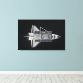 Spaceshuttle Atlantis 4 Canvas Afdruk (Insitu (Houten vloer))