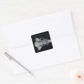 Spaceshuttle Atlantis 4 Vierkante Sticker (Envelop)