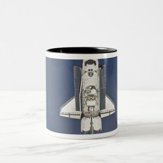 Spaceshuttle Atlantis 5 Tweekleurige Koffiemok (Center)