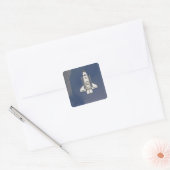 Spaceshuttle Atlantis 5 Vierkante Sticker (Envelop)