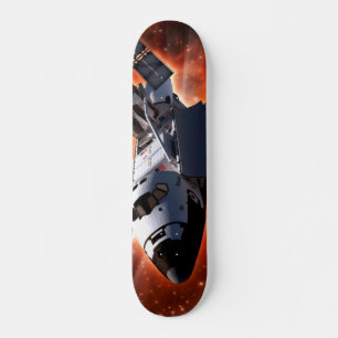 Spaceshuttle Atlantis Hubble-telescoop Kunstwerk Skateboard