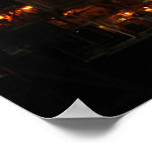 Spaceshuttle Discovery en Maan Poster (Hoek)