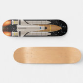 Spaceshuttle-lancering Skateboard Deck (Horizontaal)