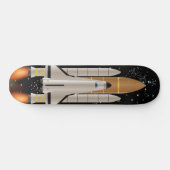 Spaceshuttle-lancering Skateboard Deck (Horizontaal)
