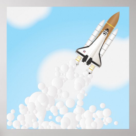 Spaceshuttle Poster (Voorkant)