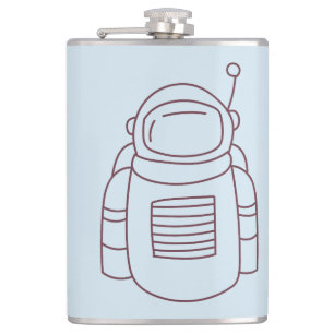 Spacesuit Doodle Heupfles