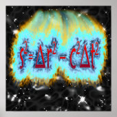 Spacetime Interval Poster (Voorkant)