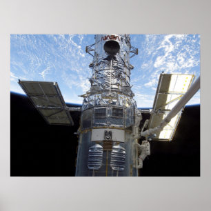 Spacewalk & Telescoop Hubble (sts-109) Poster