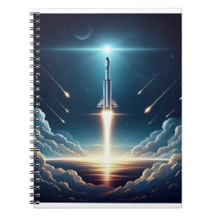 SpaceX raket lancering in de lucht Notitieboek