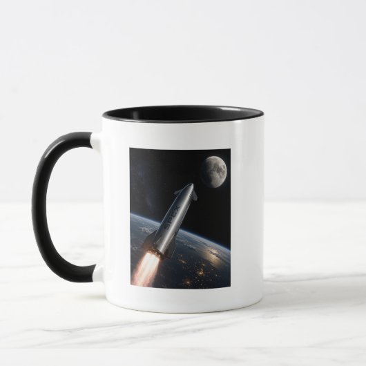 SpaceX Starship-lancering | Herbruikbare raket Mok (Links)