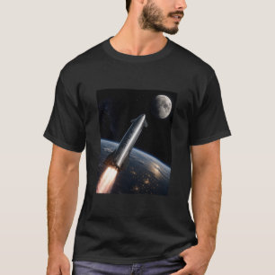 SpaceX Starship-lancering Herbruikbare raket T-shirt
