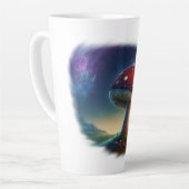 Spacey Amanita Muscaria Latte Mug (Angle gauche)