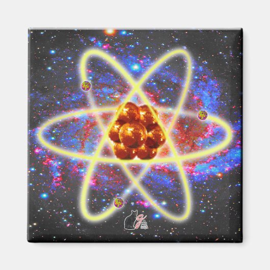 Spacey Atomic Magnet Magneet (Voorkant)