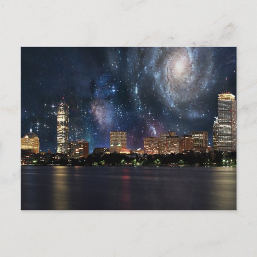 Spacey Boston Briefkaart (Voorkant)