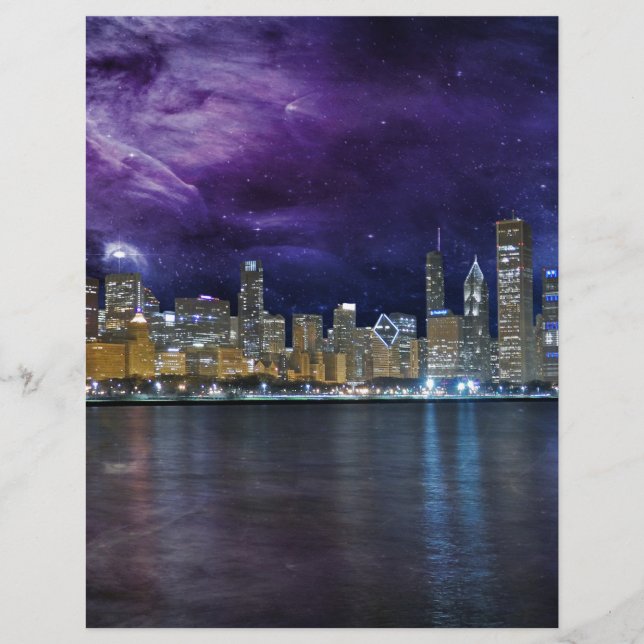 Spacey Chicago Skyline (Voorkant)