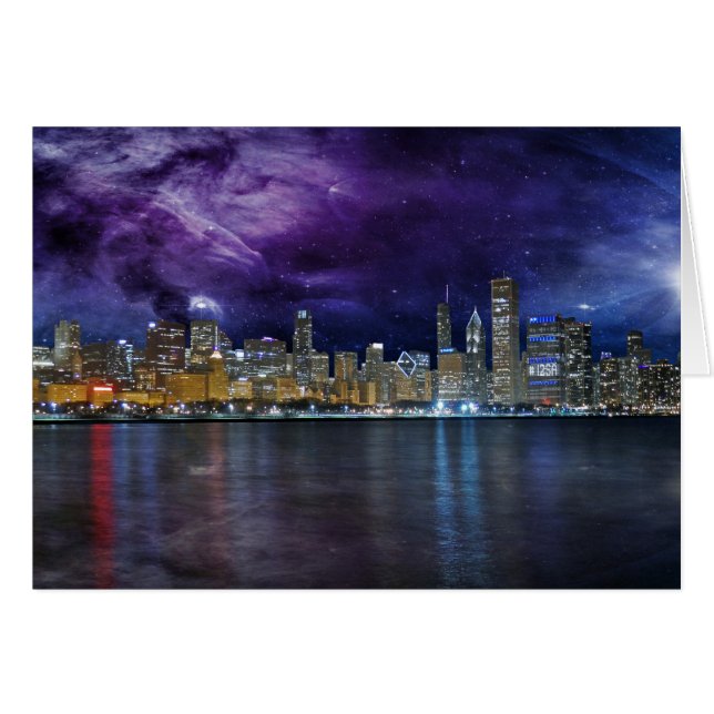 Spacey Chicago Skyline (Devant horizontal)