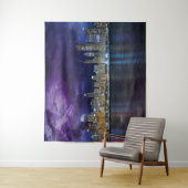 Spacey Chicago Skyline Wandkleed (In situ)