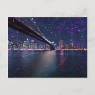 Spacey Manhattan Skyline Briefkaart