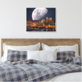 Spacey Pittsburgh Canvas Afdruk (Insitu (Slaapkamer))