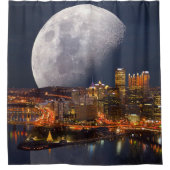 Spacey Pittsburgh Douchegordijn (Voorkant)