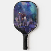 Spacey Seattle Pickleball Paddle (Achterkant)