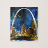 Spacey St. Louis Skyline Legpuzzel (Verticaal)