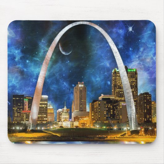 Spacey St. Louis Skyline Muismat (Voorkant)