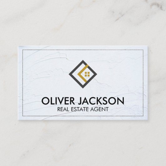 Spackled Wall | Makelaar in onroerend goed | Bouw Visitekaartje (Voorkant)