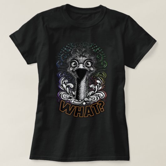 Spacy Ostrich What Women's Tee T-shirt (Design voorkant)