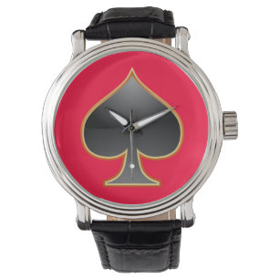 Spade Card Suit Watch Horloge