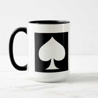 Spade Design-black n white  Mok