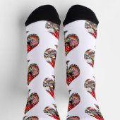 Spade Spelen Kaart Vorm Las Vegas Sokken (Top)