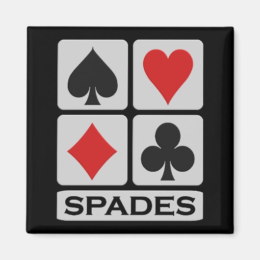 Spades magnet magneet (Voorkant)
