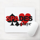 Spades Player mousepad Muismat (Met muis)