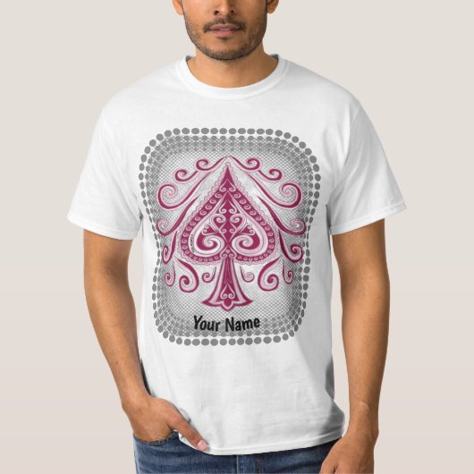 Spades poker T-shirt (Voorkant)