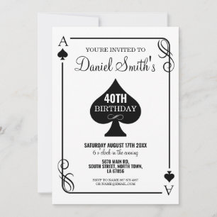 Spades spelen Kaart verjaardag Ace Vegas Casino