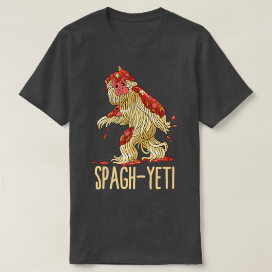 Spag-Yeti Spaghetti Spagyeti Funny Ramen Noodle Pa T-shirt (Design voorkant)