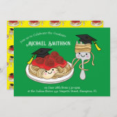 Spaghetti Afstudeerfeest Kaart (Voorkant / Achterkant)