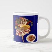 SPAGHETTI ARTIJ DANCE, ITALIAANSE KITCHEN EN TOMAT EXTRA GROTE BEKER (Rechts)