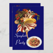 SPAGHETTI ARTIJ DANCE, ITALIAANSE KITCHEN EN TOMAT KAART (Voorkant / Achterkant)